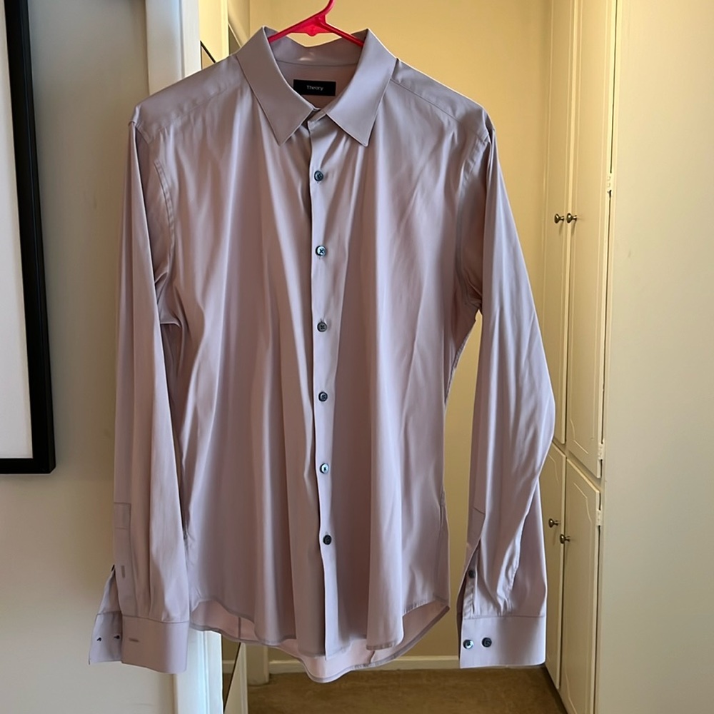 Men’s Theory Dress shirt (mauve)